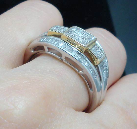 .75ct GENUINE DIAMOND CLUSTER RING SOLID 14K GOLD